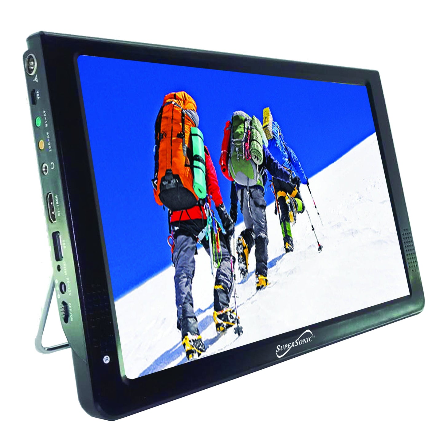 Supersonic 12" Portable Digital LED TV with USB & SD Inputs, 12 Volt ACDC Compatible for Rvs (SC-2812)