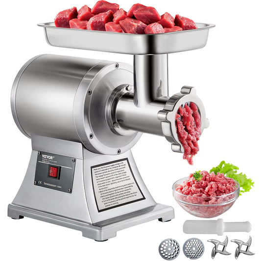 250Kg/H Electric Meat Mincer Grinder Commercial Kitchen Chopper Food Processor Sausage Maker Machine Home Appliance
