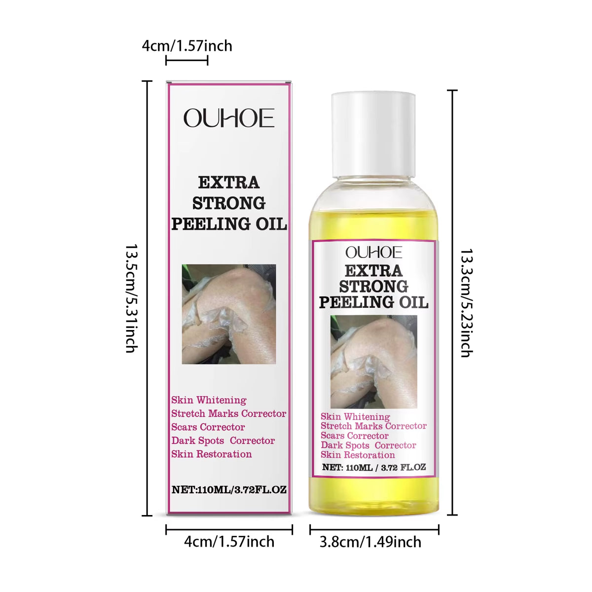 110ML Exfoliating Body Oil for Gentle Dead Skin Removal, Moisturization, and Skin Firming with a Glowing Finish
