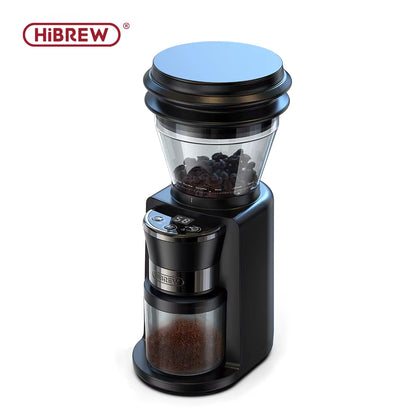 Hibrew Electric Burr Coffee Grinder with 34 Grind Settings for Espresso and Pour Over, Featuring Visual Bean Storage G3
