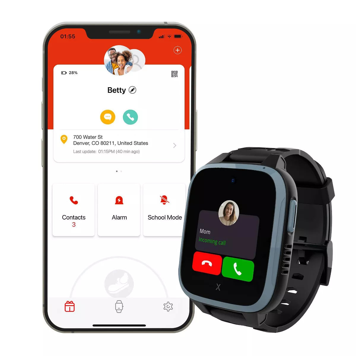 Kids' Smartwatch with GPS Tracking and Cellular Connectivity