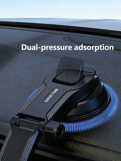Car Phone Holder with Automatic Suction Cup and 360° Rotation - Universal Mount for Windshields, Suitable for Trucks and Sedans, Ideal for Stable Navigation and Smartphone Use