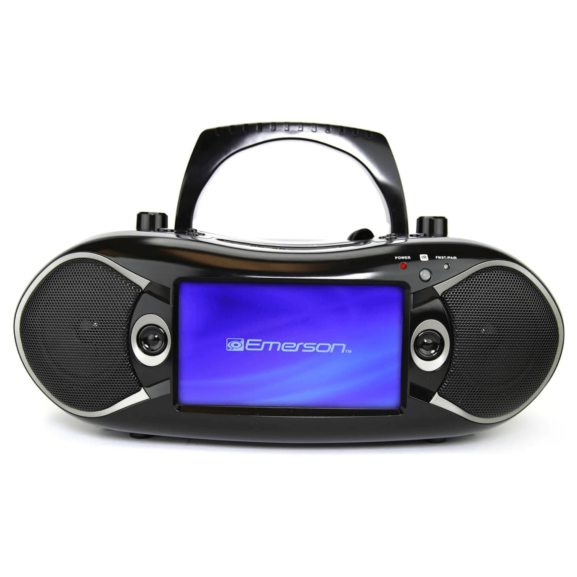 Emerson 7" Bluetooth DVD Boombox W AMFM Radio, Stereo Speakers & Multi-Media