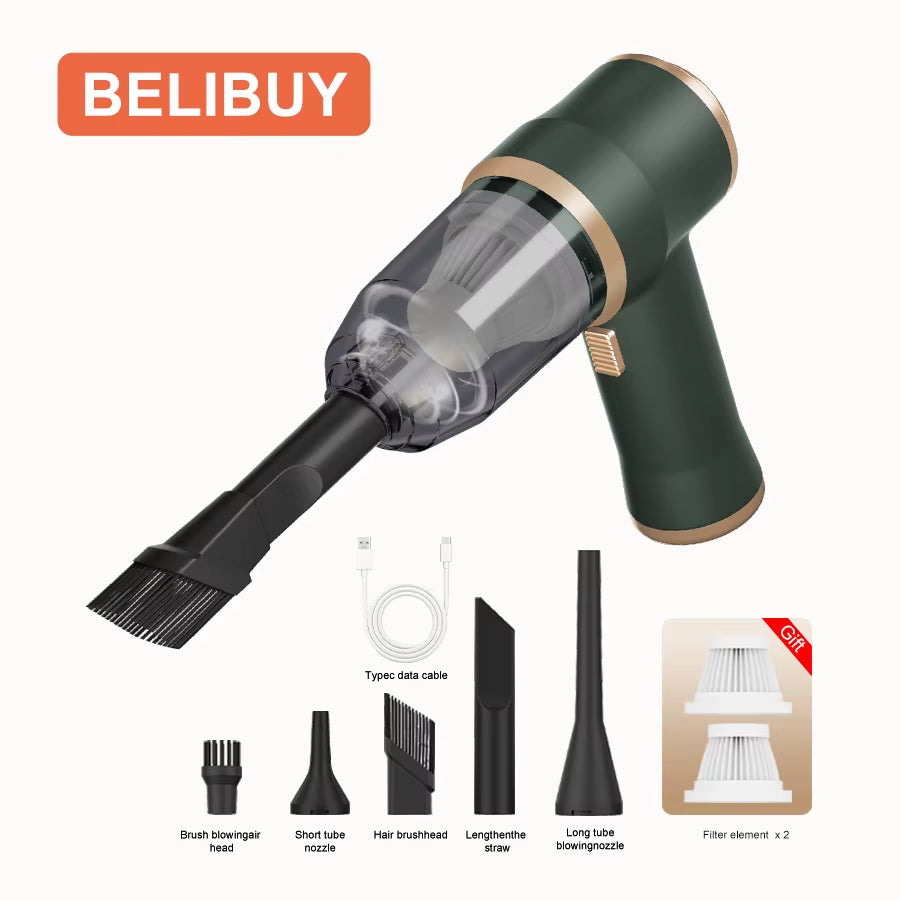 Wireless Car Vacuum Cleaner for Cleaning Bedroom Carpets Portable High Power Function Home Appliance Cleaning Machine
