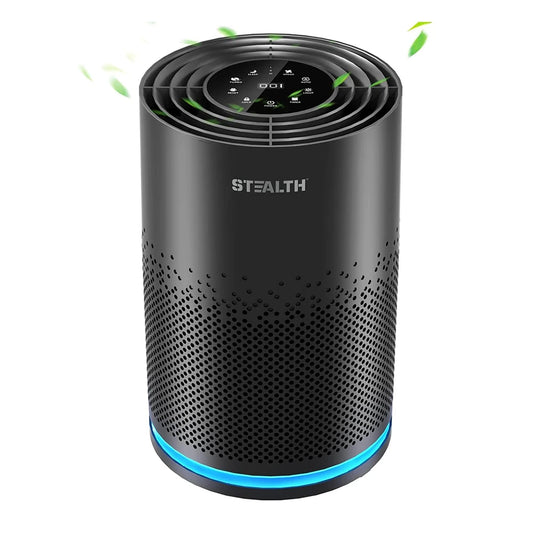 Stealth Air Purifier for Home, H13 True HEPA Filter, Covers up to 323 Sq.Ft, Remove 99.97% of Airborne Particles Such as Smoke, Dust, Odors, Pets Hair in Bedroom, Desktop Air Purifiers, JAP230W