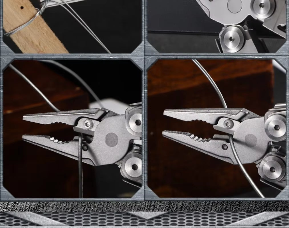 Daicamping DL10 Pocket Multi-Function Folding Knife and Plier Tool Set for Outdoor EDC and Survival Gear