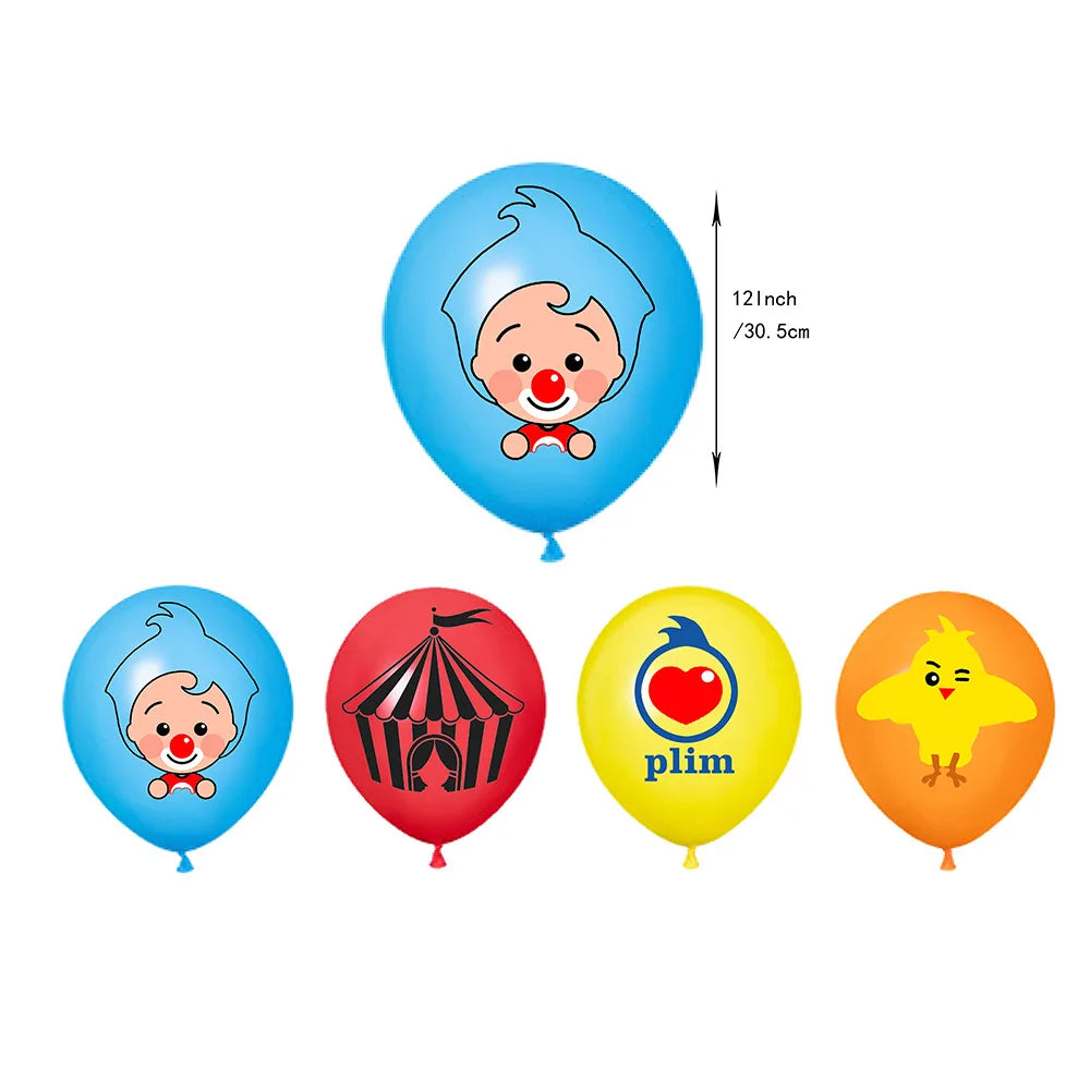 Plim Joker Birthday Party Clown Balloon Banner, Baby Shower, Children'S Favorite Party Supplies