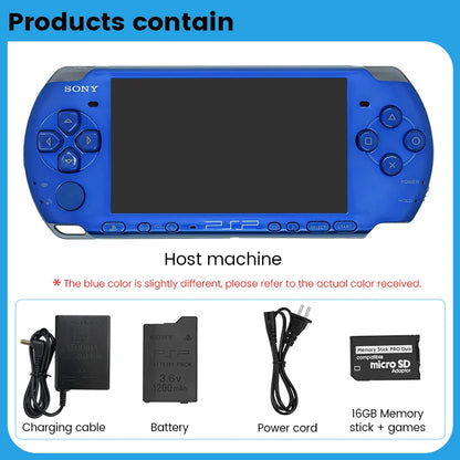 PSP 3000 VIBRANT BLUE (PSP-3006) Original Game Console Sony PSP3000 Handheld Arcade Game Console (+Free Games)