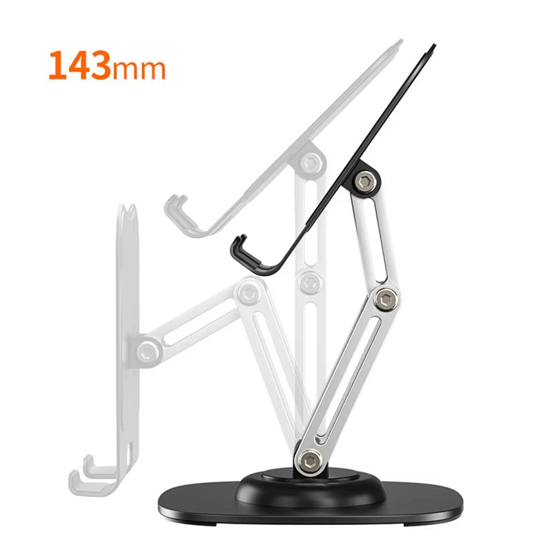 360° Rotation Portable Tablet Holder for Phone Ipad Iphone 17 Xiaomi Folding Lazy Desktop Live Mobile Phone Stand Mount Bracket