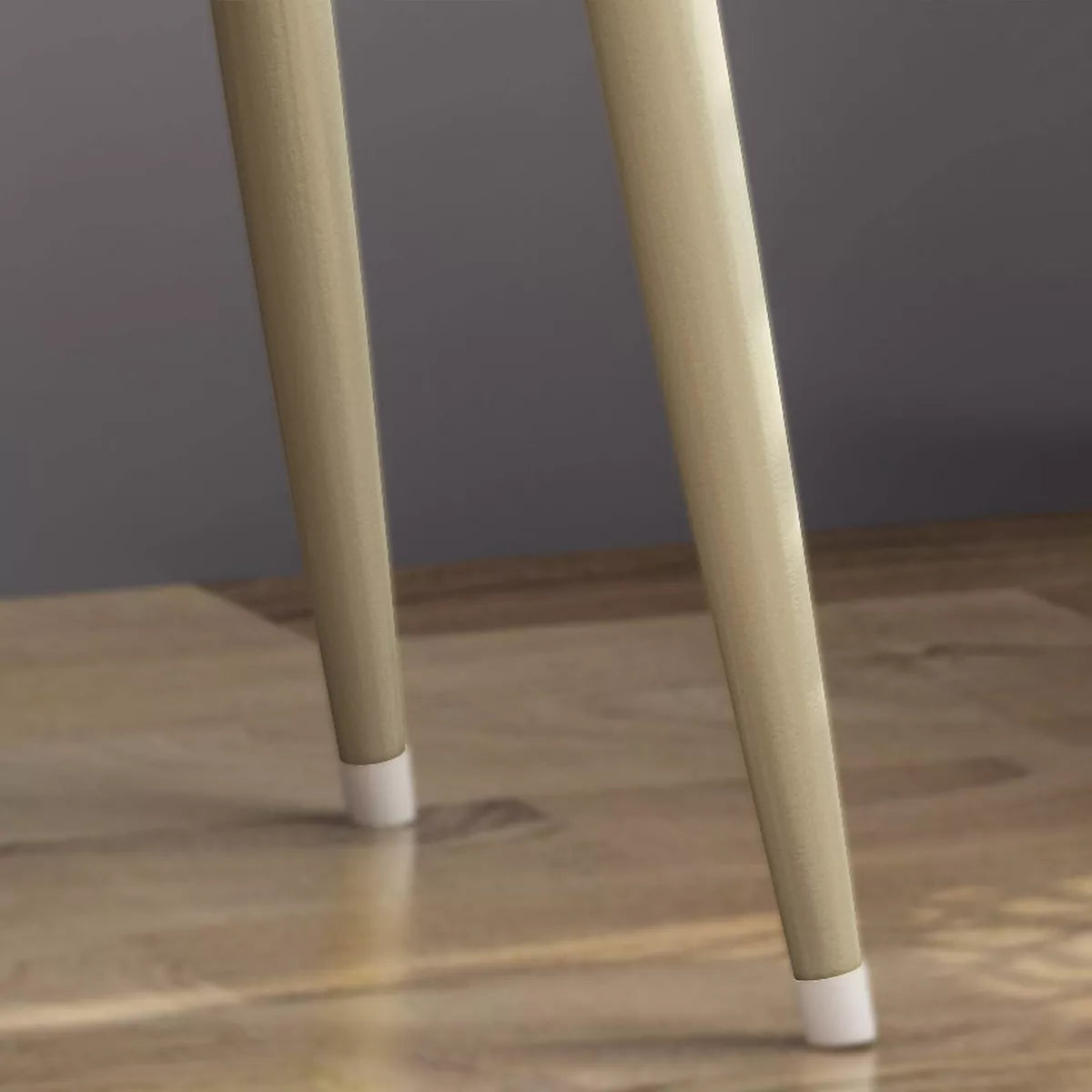 Dehaviland Modern Wood Vanity Table White/Champagne Gold 