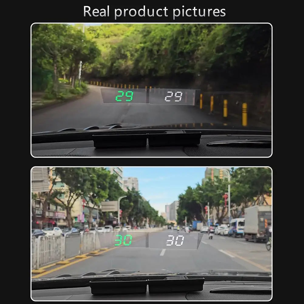 Car Head up HD Display GPS Speedometer Speed KMH Digital HUD Windshield Projector for All Cars Auto Electronics Accessories