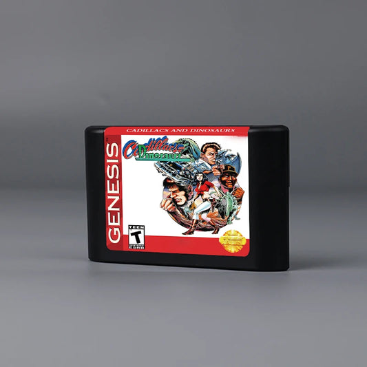 For Cadillacs and Dinosaurs 16Bit Retro Game Cartridge for Sega Genesis Megadrive Video Game Consoles