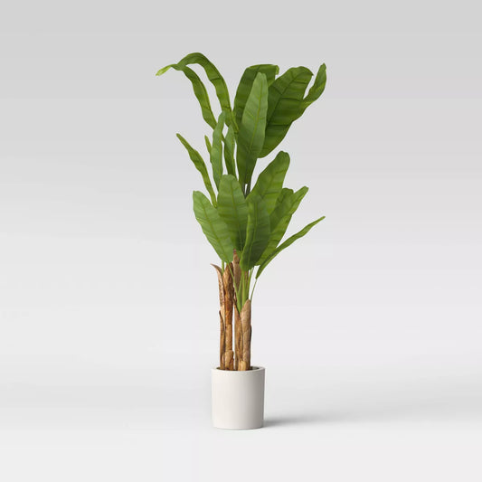 72-Inch Banana Tree in Cement Planter - Threshold™