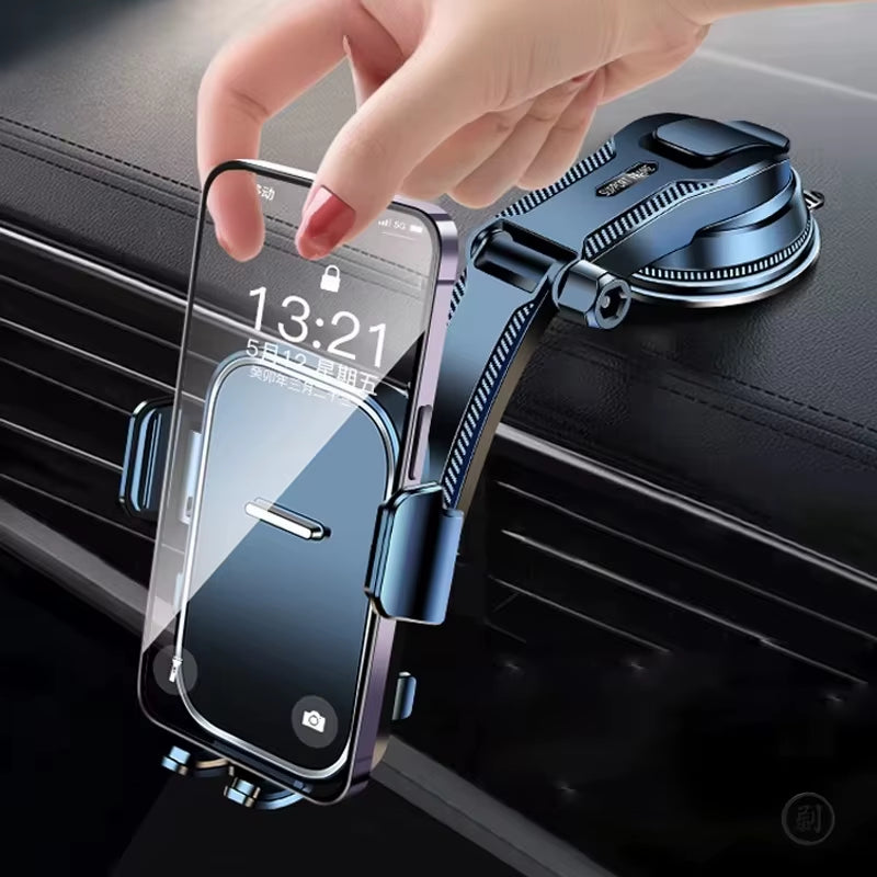 Universal Car Phone Holder - Versatile Dashboard and Windshield Mount for GPS Navigation