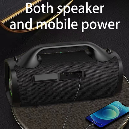 S79 100W Wireless Speaker, Outdoor Portable Subwoofer Speaker, Hifi Sound Quality,Dual Pairing, Fast Charging,24000Mah.