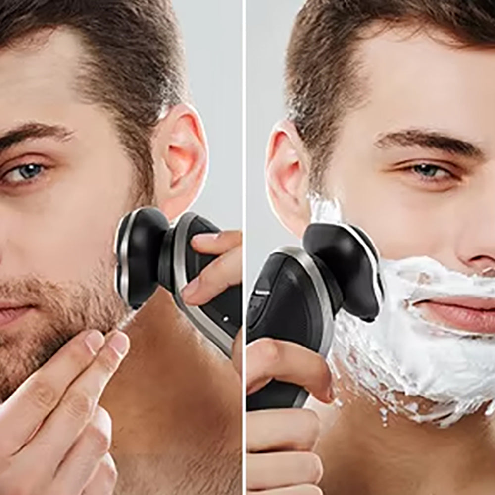 Shaver All-Round Floating Head Shaver Waterproof Rechargeable Men'S Electric Shaver Hair Clipper for Wet/Dry Use