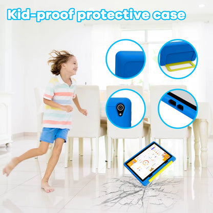 KT1016 Kid Tablet 10.1 Inch Android 14 Quad Core 8GB RAM 64GB ROM 1TB Expand Wifi Bluetooth Children'S Gift Kids Software PC Pad