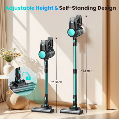 Vastorm N3T Cordless Stick Vacuum Cleaner - 40Kpa Powerful Suction, 3-in-1 Ultra Lightweight Handheld Design, Up to 40 Minutes Runtime for Carpets and Pet Hair