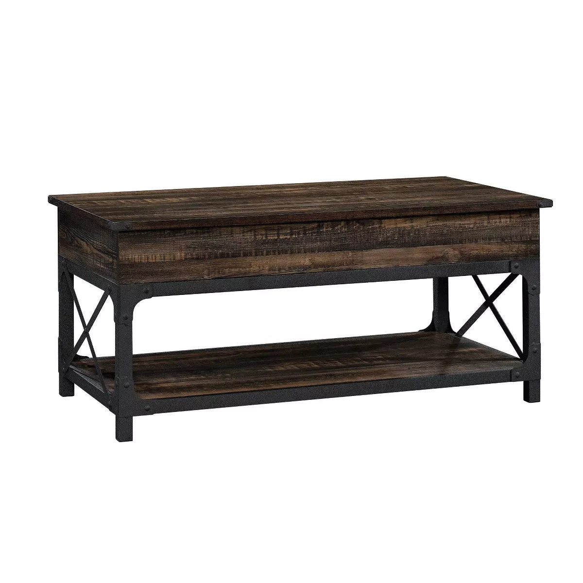 Steel River Lift-Top Coffee Table - Carbon Brown