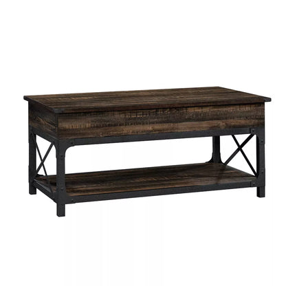 Steel River Lift-Top Coffee Table - Carbon Brown