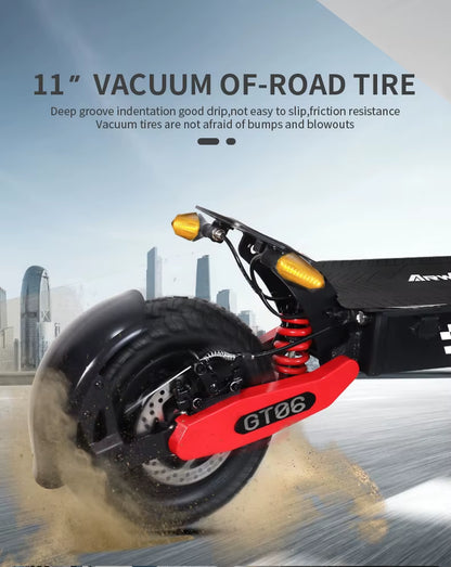 GT06 1200W Foldable E-Scooter for Adults -Max Speed 25MPH, 48V 13AH/23.4AH, 11"Off-Road Tires | US Stock, Factory Direct