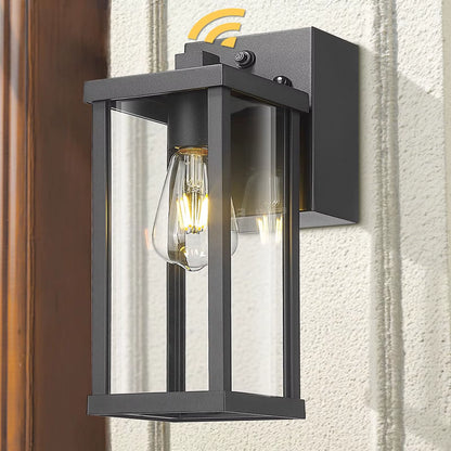 Porch Light with GFCI Outlet Dusk to Dawn Outdoor Light Exterior Lighting Fixtures Wall Mount for House Patio Garage Hallway