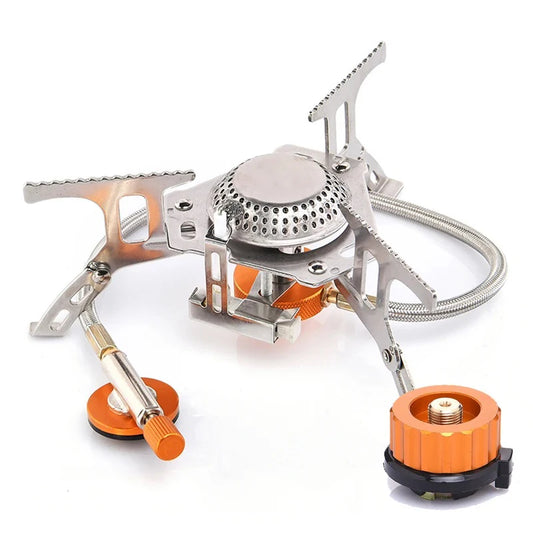 Camping Gas Stove Portable Folding Outdoor Backpacking Stove Tourist Equipment for Cooking Hiking Picnic 3500W