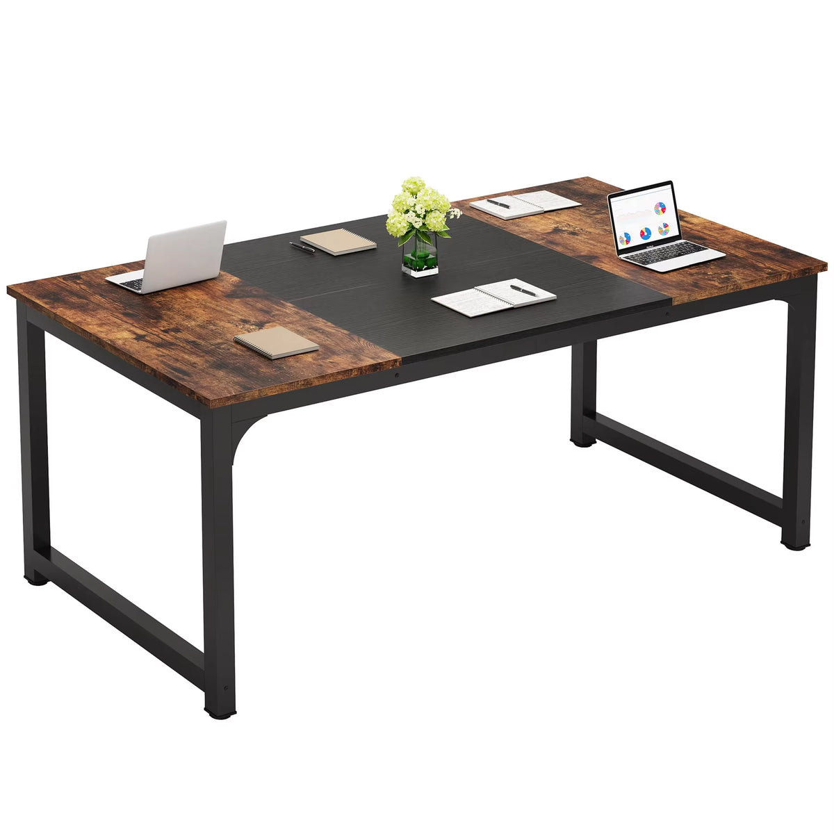 Tribesigns Contemporary Large Office Computer Desk - Versatile Workstation for Home and Study