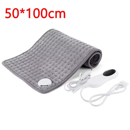 Microplush Electric Heating Therapy Pad Winter Warmer Washable Blanket for Abdomen Waist Back Thermal Mat Pain Relief Brace