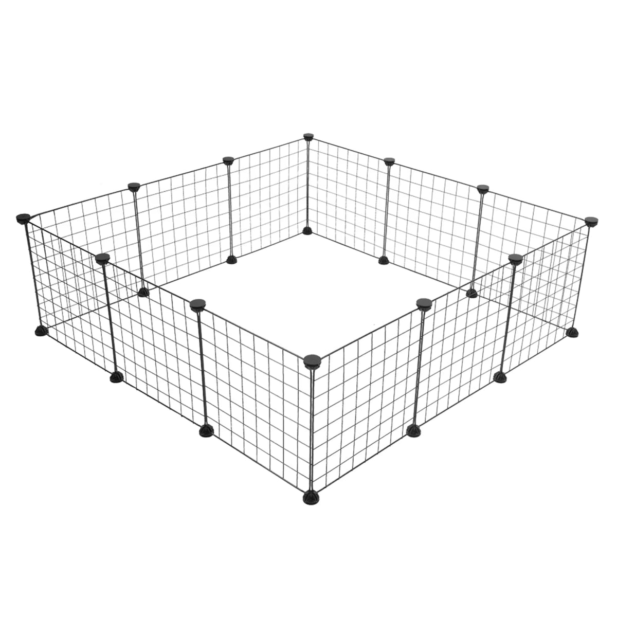 Indoor Portable Metal Wire Playpen for Small Animals - Ideal for Guinea Pigs and Rabbits