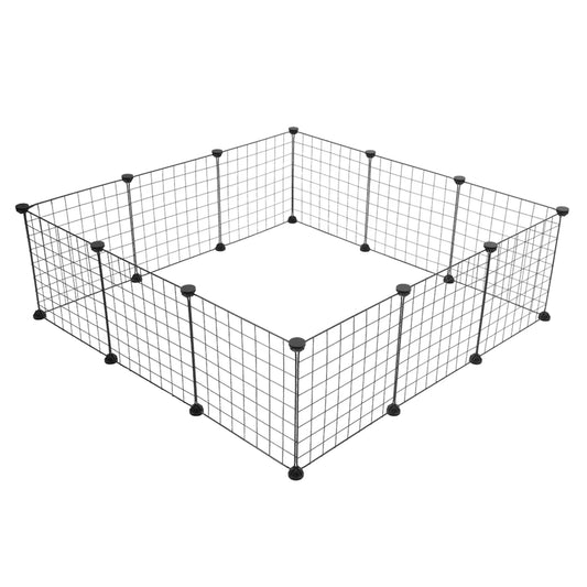 Indoor Portable Metal Wire Playpen for Small Animals - Ideal for Guinea Pigs and Rabbits