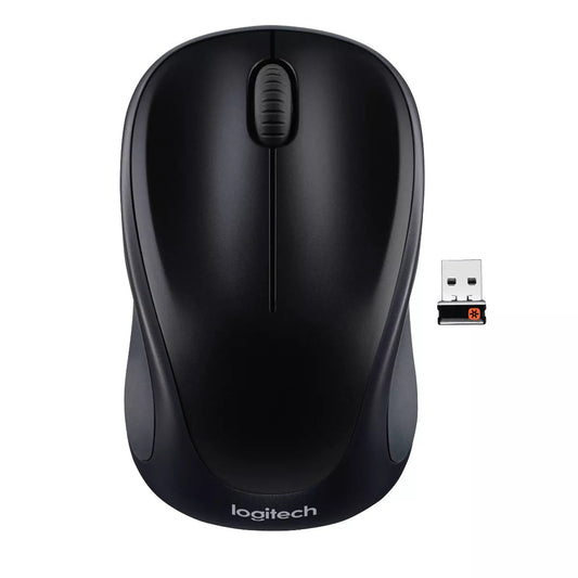 Wireless Optical Mouse with Nano Receiver - Black