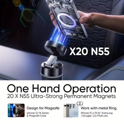 Car Magnetic Phone Holder Adjustable Rotating Suction Hands-Free Cell Phone Mount for Desktop Stand Accessory Durable Car Part
