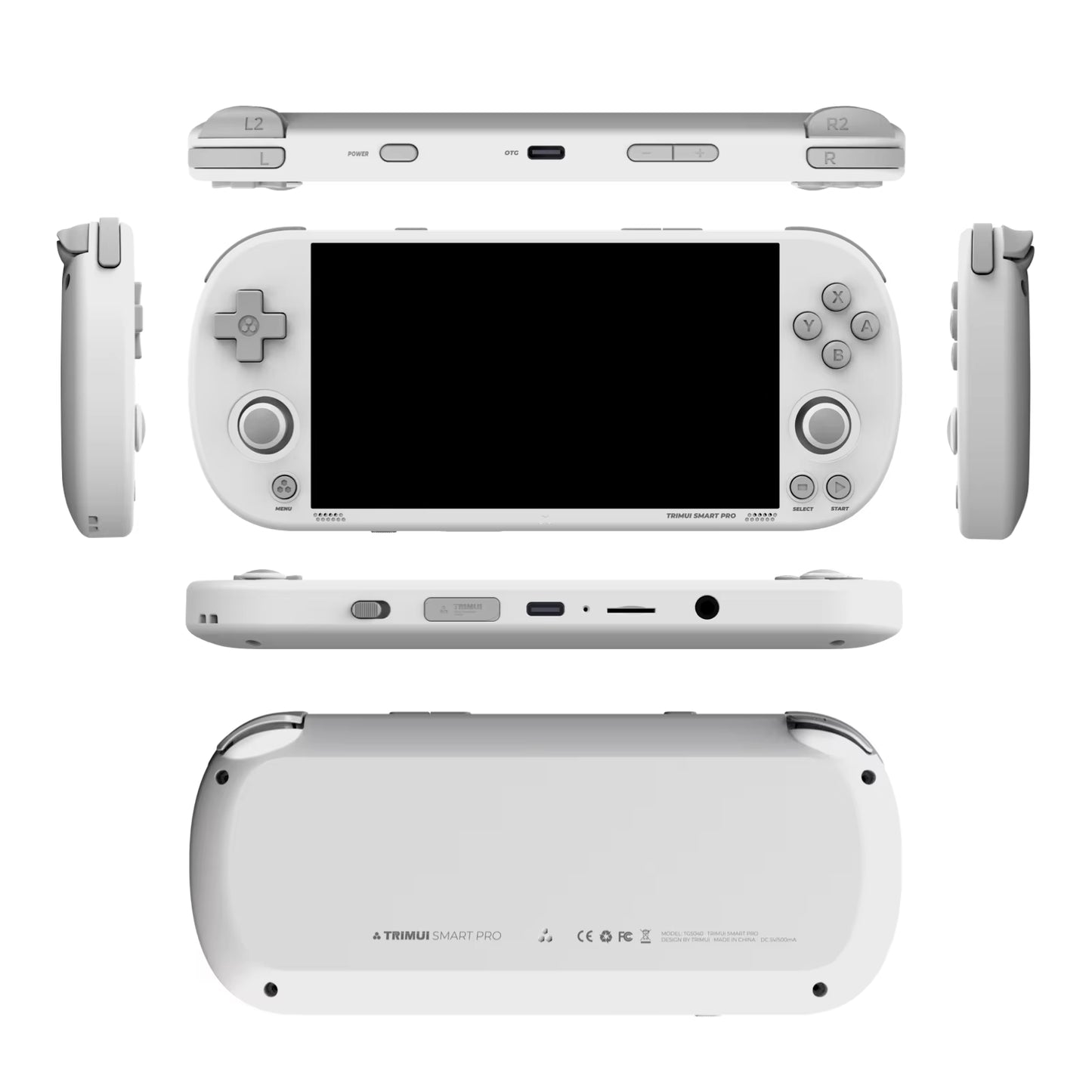 Smart Pro Handheld Game Console 4.96''IPS Screen Linux System Joystick RGB Lighting Smartpro Retro Video Game Player Gift