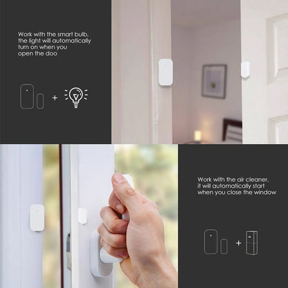 Door Window Sensor Zigbee Wireless Connection Alarm Smart Mini Door Sensor Work with  Gateway Mi Home Homekit APP