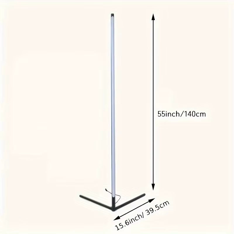 Corner Floor Lamp, 60-Inch Rgb Led Corner Lamp, Led Floor Lamp for Living Room Bedroom Game Room