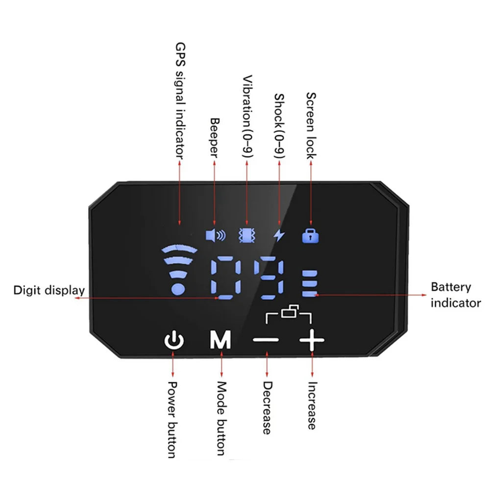 Gps Tracker for Dog Waterproof Dog Collar Real Time Tracking No Transmitter and Wire Locator Pet Locator Support Geo-Fence Alarm