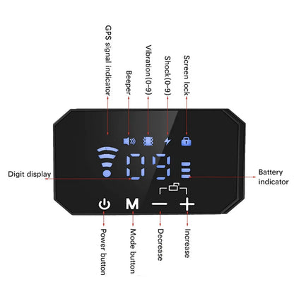Gps Tracker for Dog Waterproof Dog Collar Real Time Tracking No Transmitter and Wire Locator Pet Locator Support Geo-Fence Alarm