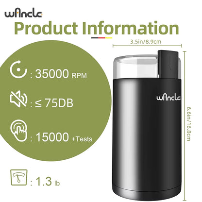 200W High-Power Coffee Grinder Household Multifunctional Coffee Bean Grinder Machine Home Appliance Kitchen Tools 220V/120V