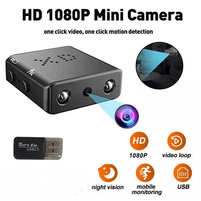 Mini Nanny Camera 1920X1080P Home Security Camcorder Infrared Night Vision Motion Detection Support TF Card up to 32G Micro Cam