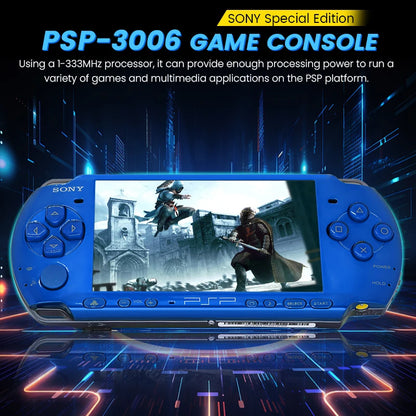PSP 3000 VIBRANT BLUE (PSP-3006) Original Game Console Sony PSP3000 Handheld Arcade Game Console (+Free Games)