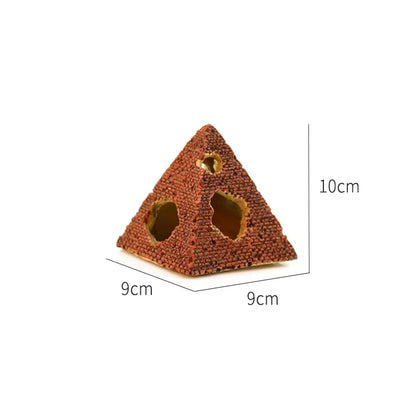 Fish Tank Reptile Box Landscaping Decoration Creative Resin Ornament Lizard Gecko Tree Root Hide Cave Amphibians Terrarium Decor