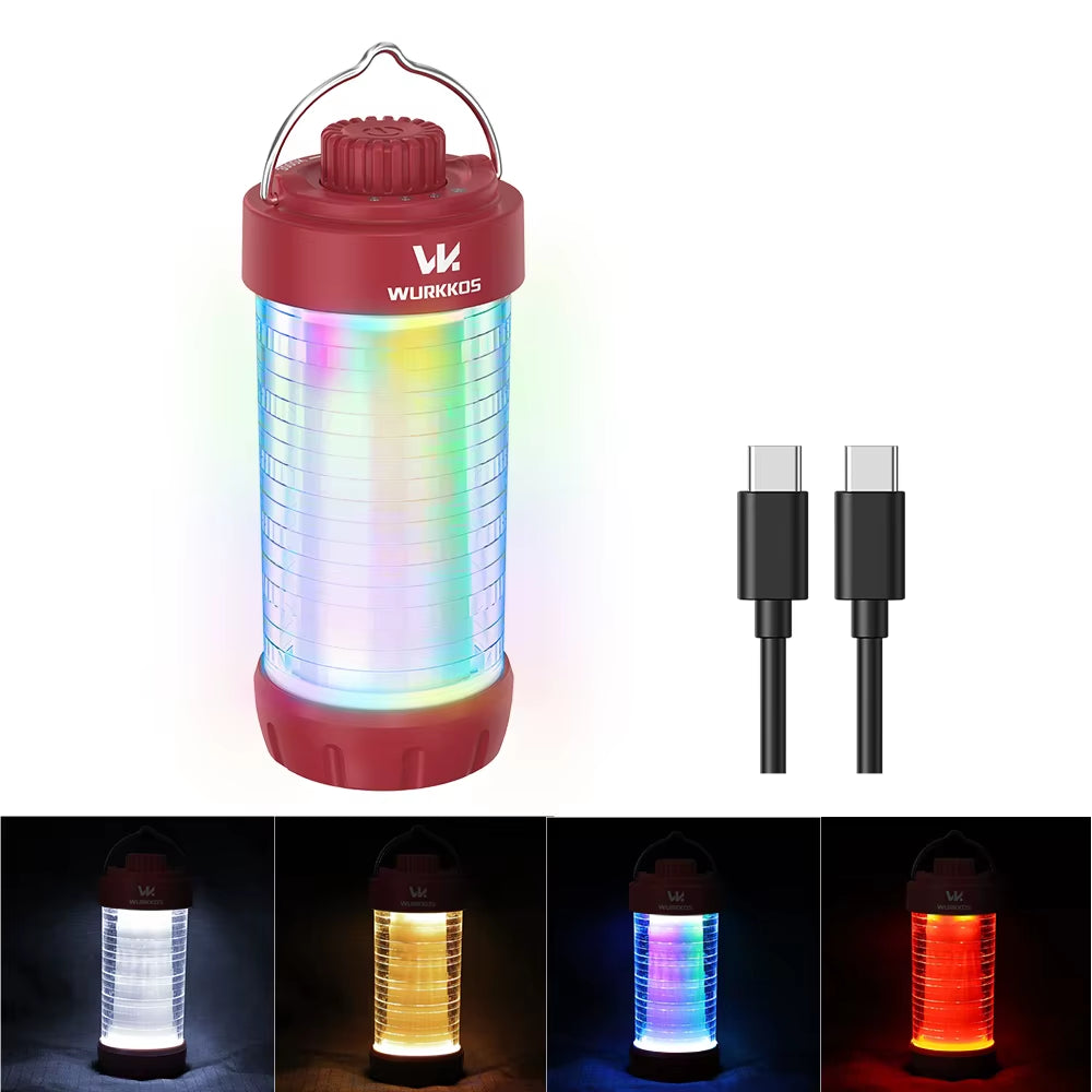 CL01 Camping Lantern 550LM Rechargeable LED Flashlight Waterproof EDC Work Light RGB Torch Power Bank Mini Magnetic Lamp