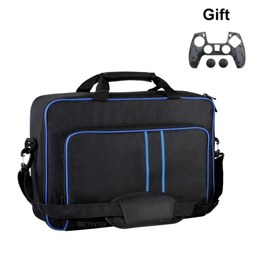 For PS5 Handheld Storage Bag Travel Carrying Case for Sony Playstation 5 Protective Shoulder Big Storage Bag Canvas Case Handbag