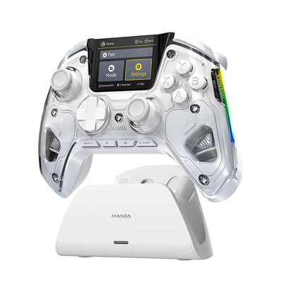 Mamba One V2 Wireless Gaming Controller for Switch/Pc/Ios/Android Hall Effect Stick RGB Light 1800Mah with Charging Dock