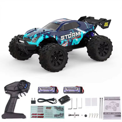 JIUSI MT14R 1/14 Scale Brushless Remote Control Car - High-Speed Off-Road Racing at 80 Km/h with 23-26 Minutes Battery Life, 2.4G Technology