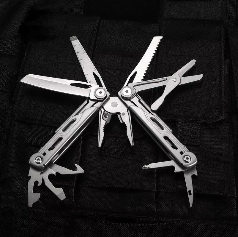 Daicamping DL10 Pocket Multi-Function Folding Knife and Plier Tool Set for Outdoor EDC and Survival Gear