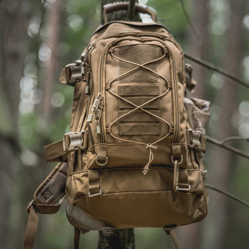 LQARMY 65L Tactical Outdoor Backpack for Men - Large Capacity Military-Grade Rucksack for Hiking, Camping, and Travel
