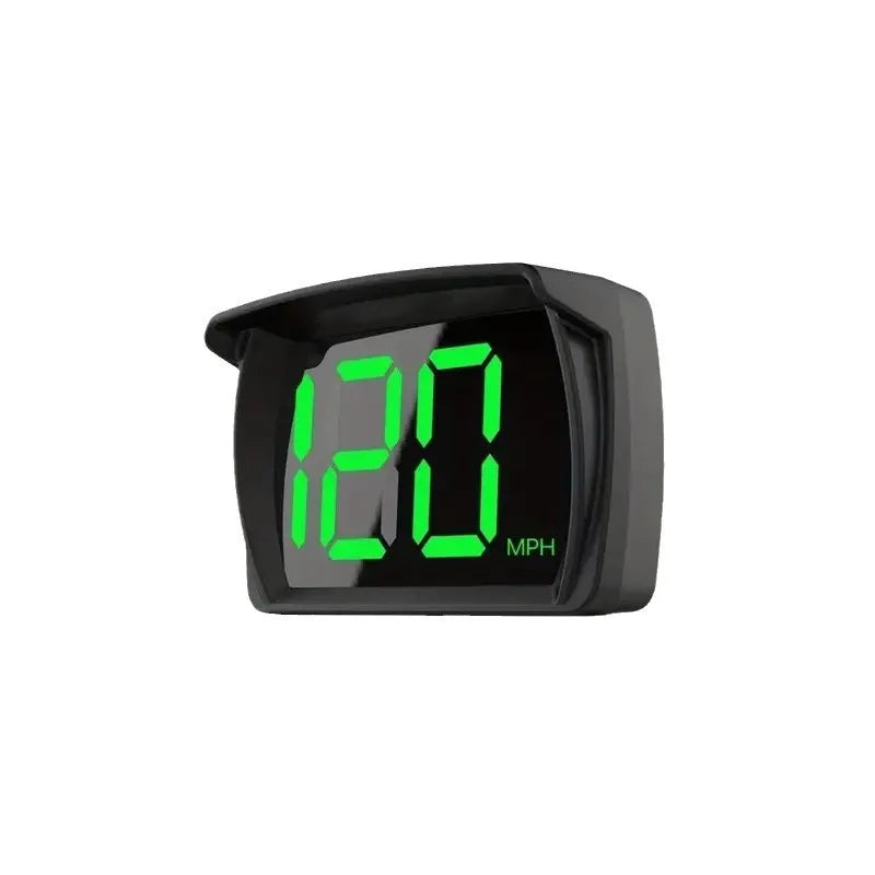 Universal Car GPS Digital HUD Speedometer with Dual Chips - KMH/MPH Reminder Meter, HD LCD Display, Plug and Play for All Vehicles - Model PH043