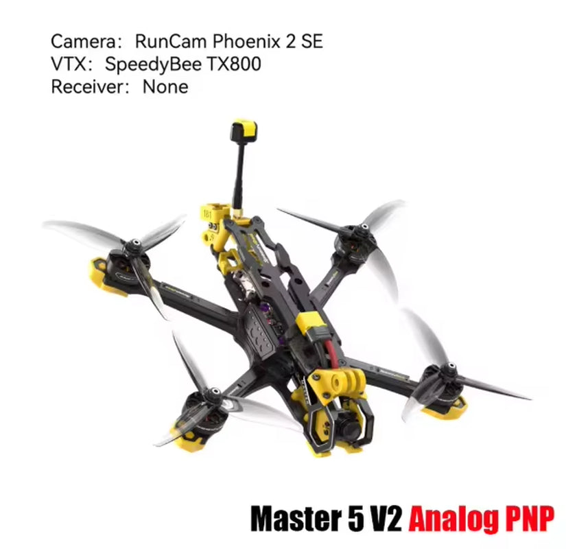 Master 5 V2 Analog Freestyle Drone Set with  F405 V3 Stack 2306 1900KV 6S Motor